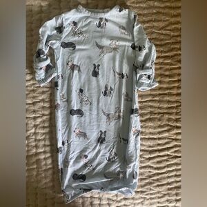 ANGEL DEAR sleeping gown sz 0-3 blue puppies